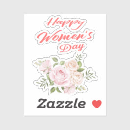 Adesivo feliz dia das mulheres