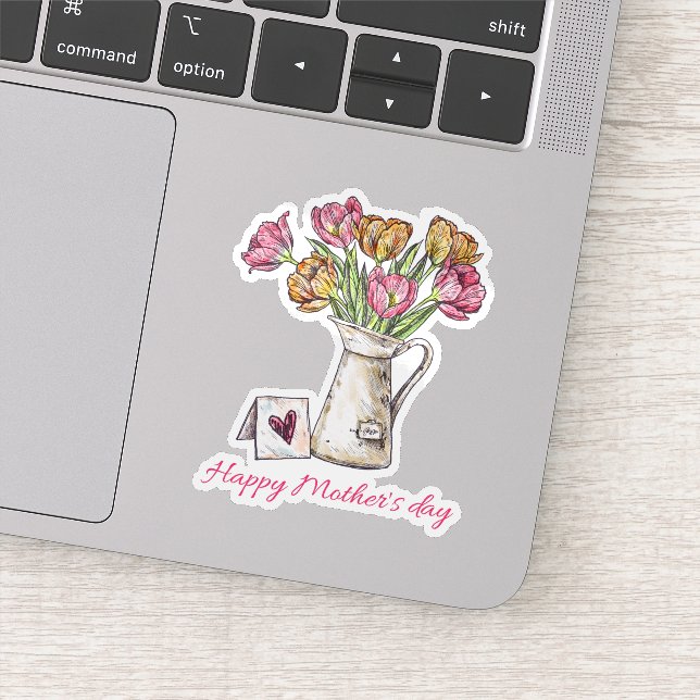 adesivo feliz dia de as mães-flores (Detalhe)