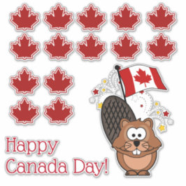 Adesivo Feliz Dia do Canadá