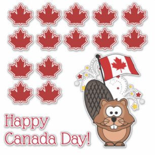 Adesivo Feliz Dia do Canadá