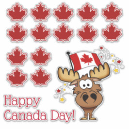 Adesivo Feliz Dia do Canadá