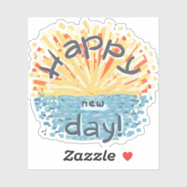 Adesivo Feliz Dia Novo!