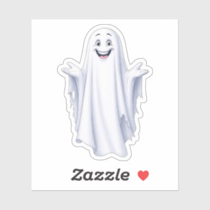 Adesivo Feliz Fantasma Engraçado