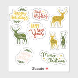 Adesivo Feliz feriado cita papelaria