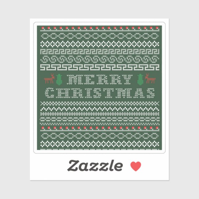 Adesivo Feliz Fronteira de Natal (Folha)