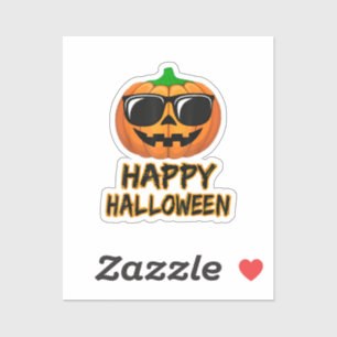 Adesivo Feliz Halloween Costume Engraçado Pumpkin