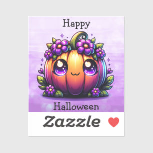 Adesivo Feliz Halloween Pumpkin de Chibi