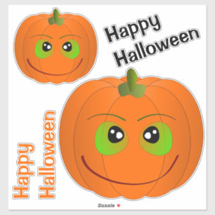 Adesivo Feliz Halloween Pumpkins