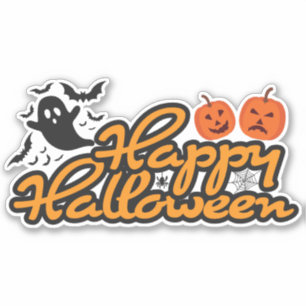 Adesivo Feliz Halloween Spooky