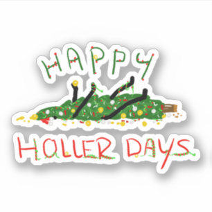 Adesivo Feliz Holerdays 1 - Ó árvore de Natal.