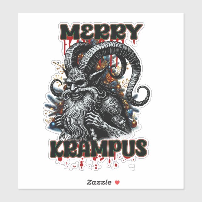 Adesivo Feliz Krampus (Folha)