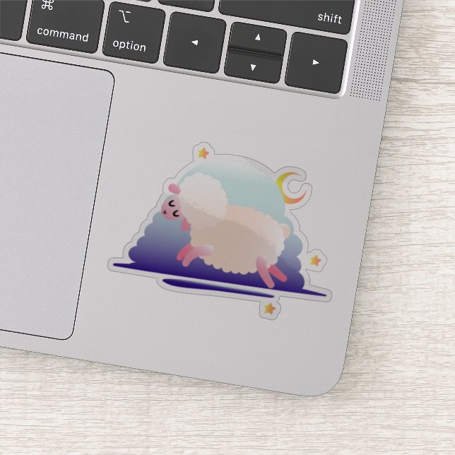 Adesivo Feliz Lua Ovelha (Detalhe)