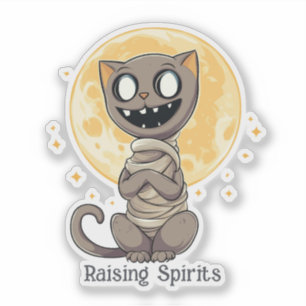 Adesivo Feliz Mummy Cat