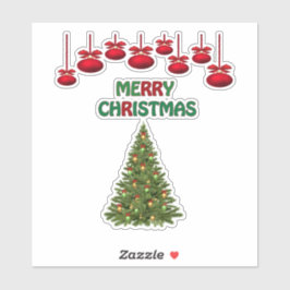 Adesivo Feliz Natal Apresenta Férias Festivas