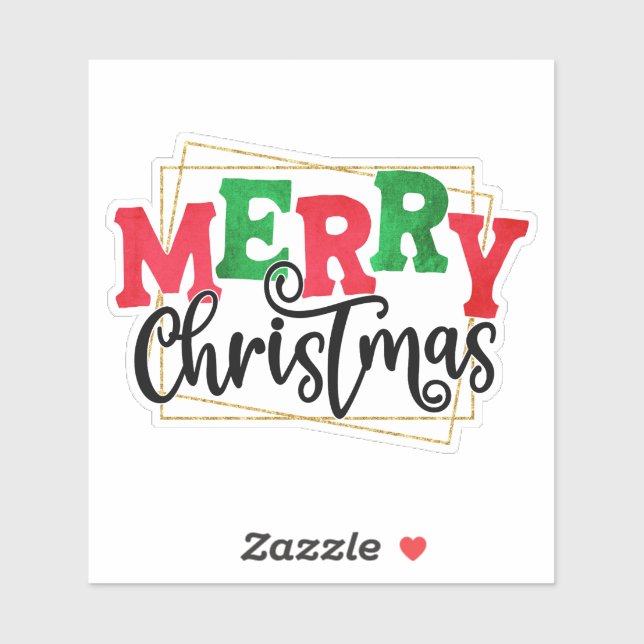 Adesivo Feliz Natal Com Design- 80716 (Folha)