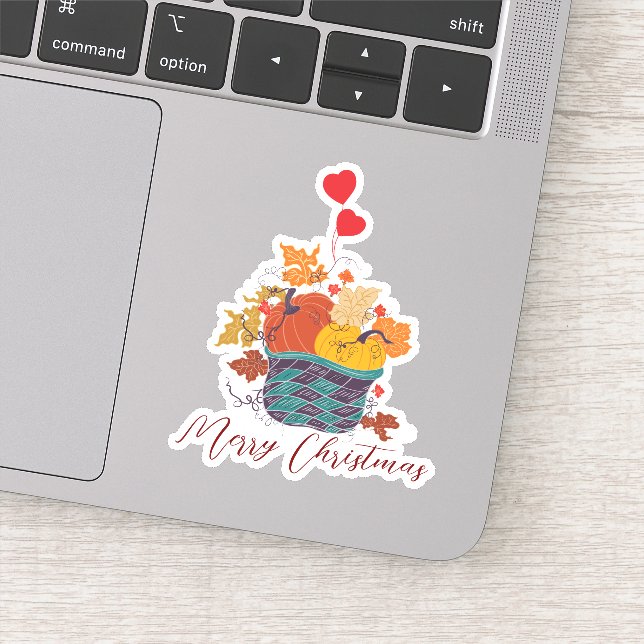 Adesivo Feliz Natal Dia das Bruxas Novo (Detalhe)