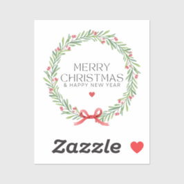 Adesivo Feliz Natal e Férias Felizes