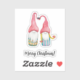 Adesivo Feliz Natal Gnomos De Inverno Cons No Amor