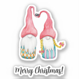 Adesivo Feliz Natal Gnomos De Inverno Cons No Amor