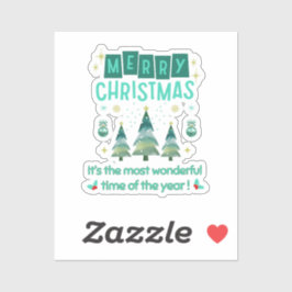 Adesivo Feliz Natal - Hora Maravilhosa do Ano