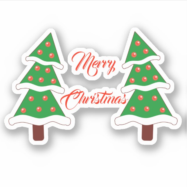 Adesivo Feliz Natal na véspera de Natal! (Frente)