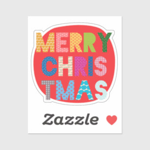Adesivo Feliz Natal Personalizado - Diversão de Férias