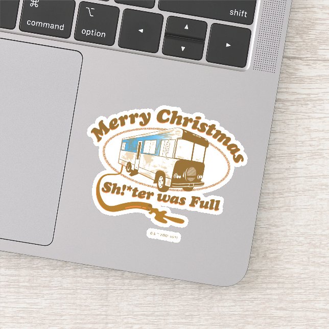 Adesivo Feliz Natal Sh!*ter era Cheio (Detalhe)