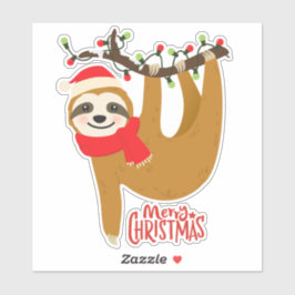 Adesivo Feliz Natal Sloth | Feriados