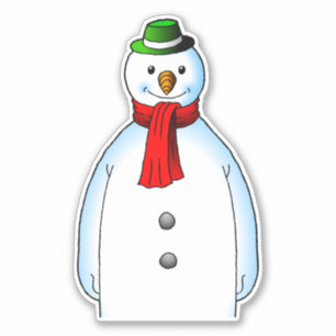Adesivo Feliz Natal Snowman Vinyl Sticker