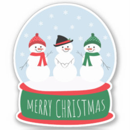 Adesivo Feliz Natal Snowmen