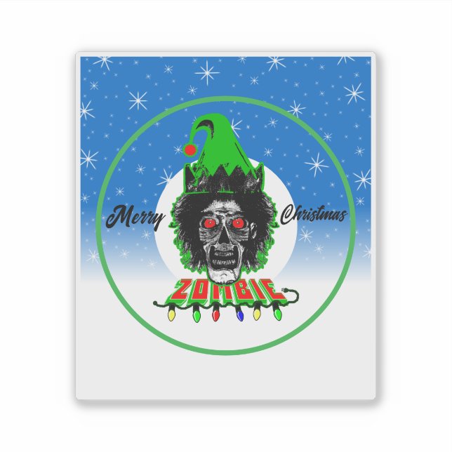 Adesivo Feliz Natal Zumbi (Frente)
