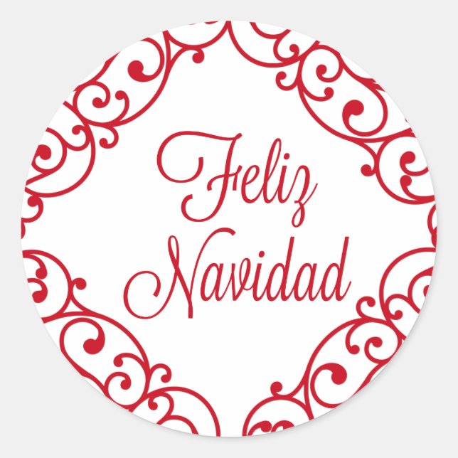 adesivo Feliz Navidad (Frente)
