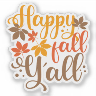 Adesivo Feliz outono para vocês