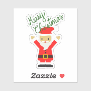 Adesivo Feliz Papai Noel está te desejando Feliz Natal