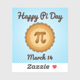 Adesivo Feliz Pi Day Vinyl