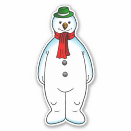 Adesivo Feliz Snowman Vinyl sticker