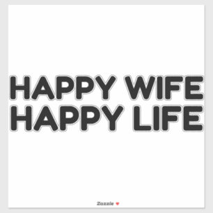 Adesivo Feliz vida de esposa