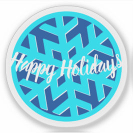 Adesivo FELIZES HOLIDAYS | WINTER WONDERLAND | Floco de ne