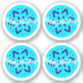 Adesivo FELIZES HOLIDAYS | WINTER WONDERLAND | Floco de ne