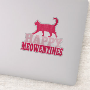 Adesivo Felizes Meowentines Ofertas de Dia de os namorad