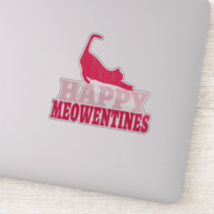 Adesivo Felizes Meowentines Presente de namorados para a