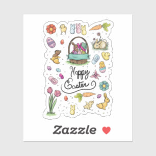 Adesivo Felz pascoa Art