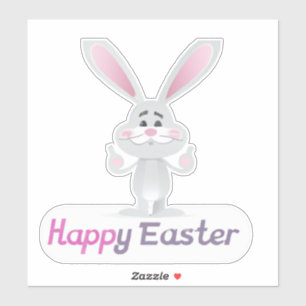 Adesivo Felz pascoa Bunny Design