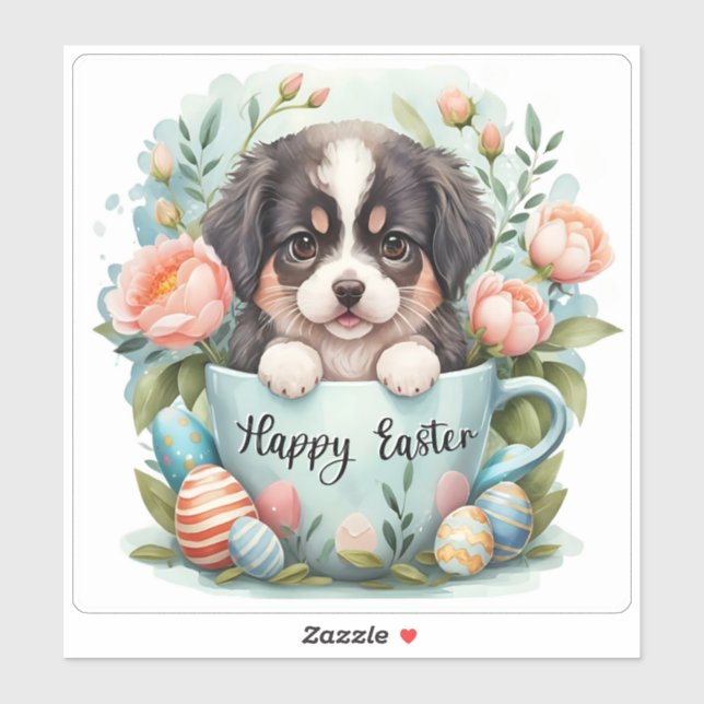 Adesivo Felz pascoa de Landseer Vinyl Sticker (Folha)