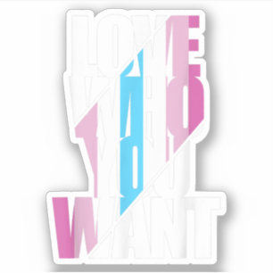 Adesivo Femboy Love Who you want T-Shirt