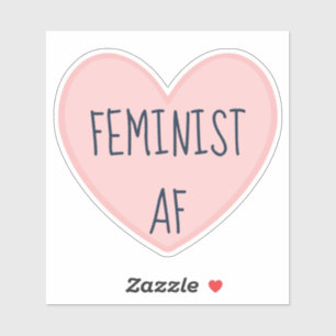 Adesivo "Feminista AF"