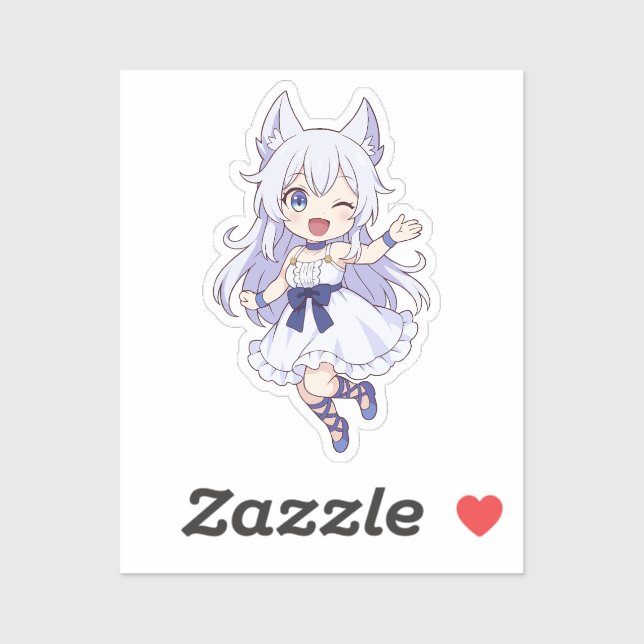 Adesivo Fenrys Chibi Style Fanart (Folha)