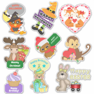 Adesivo Feriado de Animais de Corte