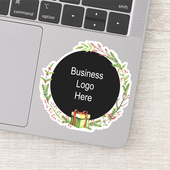 Adesivo Feriado de Natal do logotipo de empresa personaliz (Detalhe)
