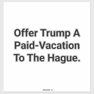 Adesivo Férias de Trump em Haia Hankamer Artjunkhaus Quadr